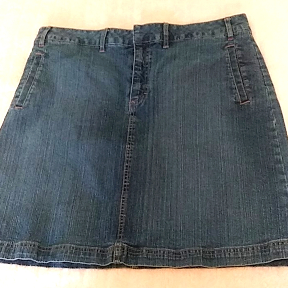 Covington Stretch Blue Jean Skirt 16